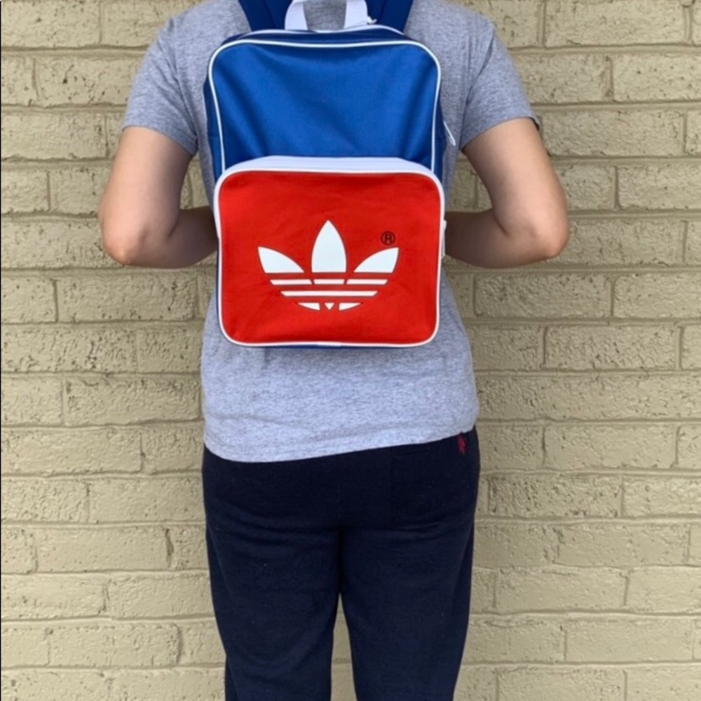 Adidas Originals adicolor Retro Backpack In Blue - Picture 5 of 8